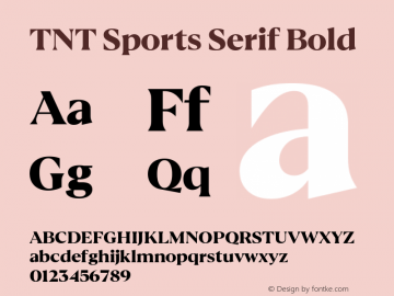 TNT Sports Serif Bold Version 1.100图片样张