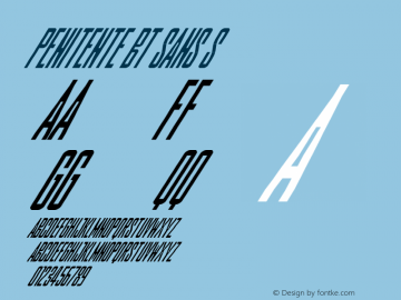 Penitente-BT-Sans-S Version 5.000;Glyphs 3.2 (3177)图片样张