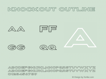 Knockout-Outline Version 1.000图片样张
