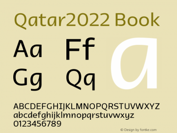 Qatar2022 Book Version 1.000;hotconv 1.0.109;makeotfexe 2.5.65596图片样张