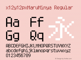 x12y12pxMaruMinya Version 2023-07-14图片样张