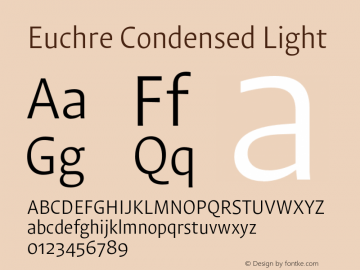 Euchre Condensed Light Version 1.00图片样张