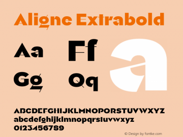 Aligne Extrabold Version 2.100图片样张