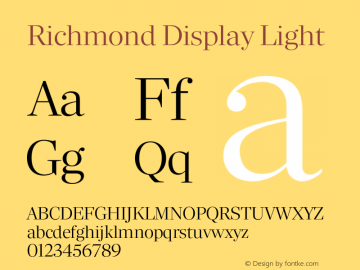 Richmond Display Light Version 1.005图片样张
