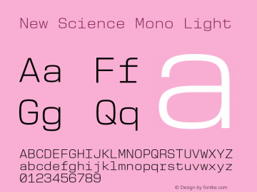 New Science Mono Light Version 1.00图片样张
