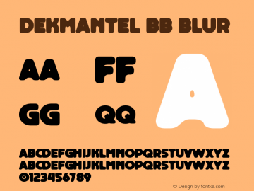 Dekmantel BB Blur Version 1.000;Glyphs 3.1.1 (3148) | WF图片样张