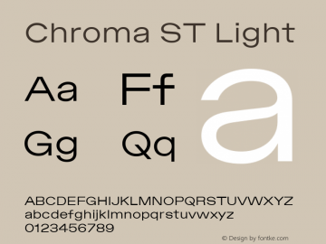 Chroma ST Light Version 1.000 | WF图片样张