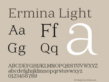Ermina-Light Version 001.001图片样张