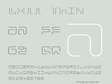 LXII Thin Version 1.001;hotconv 1.0.109;makeotfexe 2.5.65596;fontTools/otf2ttf 4.10.2; ttfautohint (v1.8.3) | WF图片样张
