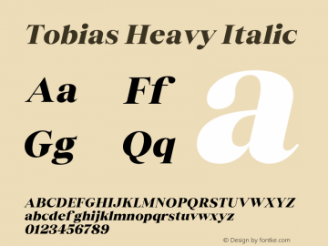 Tobias Heavy Italic Version 3.000;Glyphs 3.1.1 (3137)图片样张