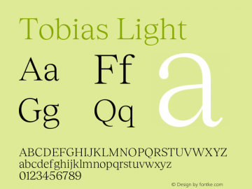 Tobias Light Version 3.000;Glyphs 3.1.1 (3137)图片样张