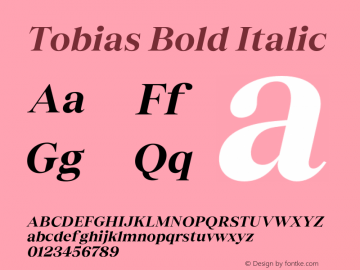 Tobias Bold Italic Version 3.000;Glyphs 3.1.1 (3137)图片样张