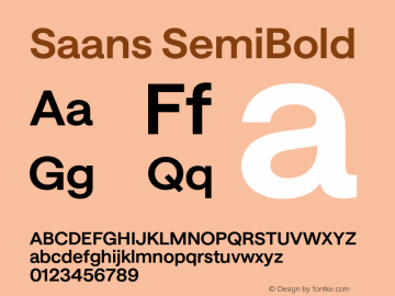 Saans SemiBold Version 3.002;Glyphs 3.2 (3201)图片样张
