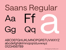 Saans Regular Version 3.002;Glyphs 3.2 (3201)图片样张