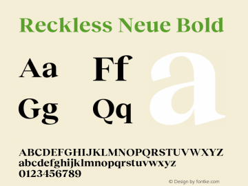 Reckless Neue Bold Version 3.000;Glyphs 3.1.1 (3137)图片样张