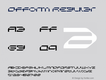 Ofform Regular Version 3.000;Glyphs 3.1.1 (3137)图片样张