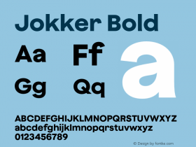 Jokker Bold Version 2.000;Glyphs 3.1.2 (3150)图片样张