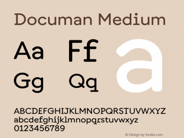 Documan Medium Version 3.002;Glyphs 3.1.1 (3138)图片样张