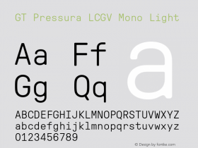 GT Pressura LCGV Mono Light Version 3.002;Glyphs 3.1.1 (3135)图片样张