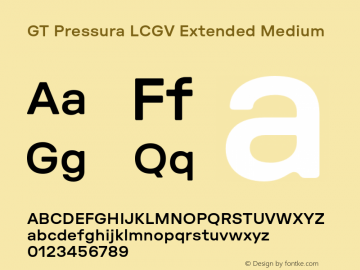GT Pressura LCGV Extended Medium Version 3.003;Glyphs 3.1.1 (3135)图片样张