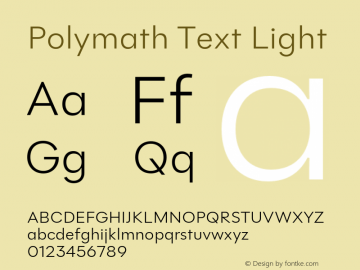 Polymath Text Light Version 1.100图片样张