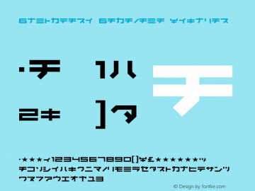 Kunstware Katakana Regular 001.000 Font Sample
