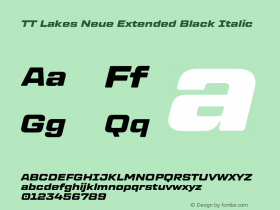 TT Lakes Neue Extended Black Italic Version 2.000.11012023图片样张