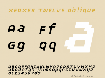 XERXES TWELVE Oblique 001.000图片样张