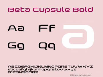 Beta Cupsule Bold Version 1.00 2022图片样张