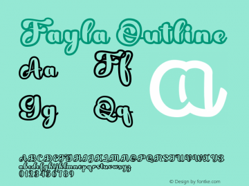 Fayla Outline Version 1.000图片样张