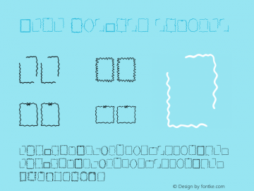 Wavy Borders Version 1.001;Fontself iOS v1.6.9图片样张