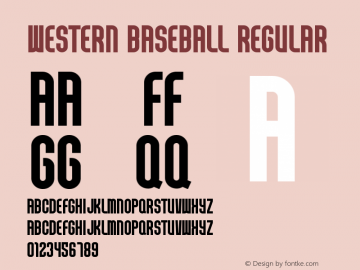 Western Baseball Version 1.001;图片样张