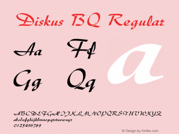 Diskus BQ Regular 001.000图片样张