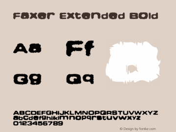 Faxer Extended Bold 001.000图片样张