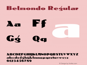 Belmondo Regular 001.000 Font Sample