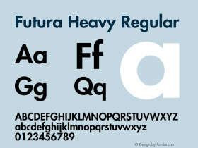 Futura Heavy Regular 001.000图片样张