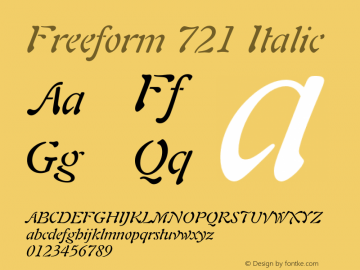 Freeform 721 Italic 2.0-1.0图片样张