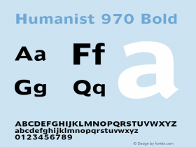 Humanist 970 Bold 2.0-1.0图片样张