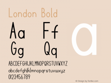 London Bold Fontographer 4.7 10.8.18 FG4J­0000001193图片样张