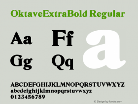 OktaveExtraBold Regular 001.001图片样张