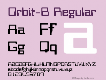 Orbit-B Regular 2.0-1.0图片样张