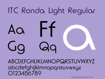 Itc Ronda Light Font Rondaitcbybt Light Font Itc Ronda Font Rondaitcbybt Light 2 0 1 0 Font Otf Font Uncategorized Font Fontke Com Added by nii afotey odai (19 style). itc ronda light font rondaitcbybt light
