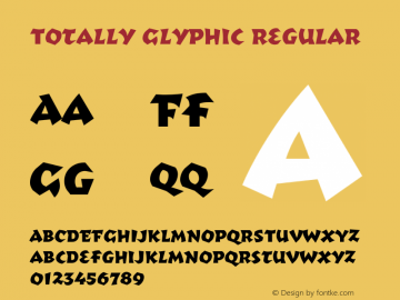 Totally Glyphic Regular 001.000图片样张