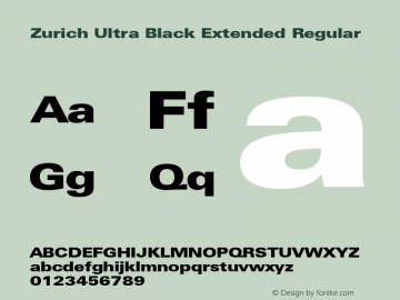 Zurich Ultra Black Extended Regular 003.001图片样张