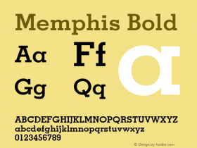 Memphis Bold Version 1.00图片样张