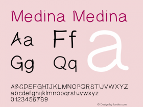 Medina Medina Version 001.000 Font Sample
