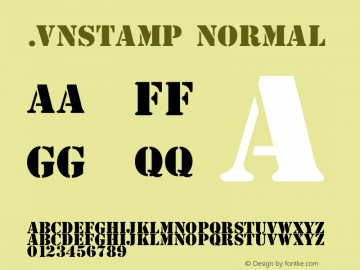 .VnStamp Normal 1.0 Thu Jun 17 14:24:20 1993 Font Sample