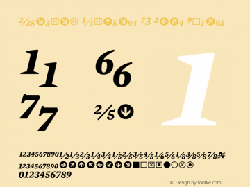 Mercury Numeric G3 Bold Italic 001.000 Font Sample