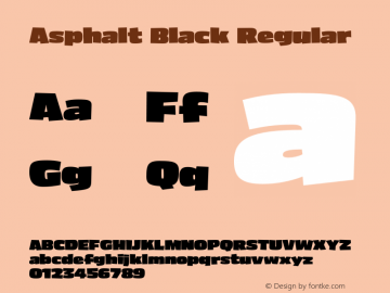 Asphalt Black Regular 001.000图片样张
