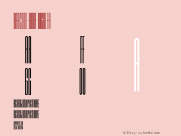 Barcode Four Regular 001.000图片样张